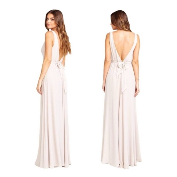 Show me your MUMU | Jenn Maxi Bridesmaid Dress | NWT | Show Me The Ring | SZ S - Picture 4 of 4